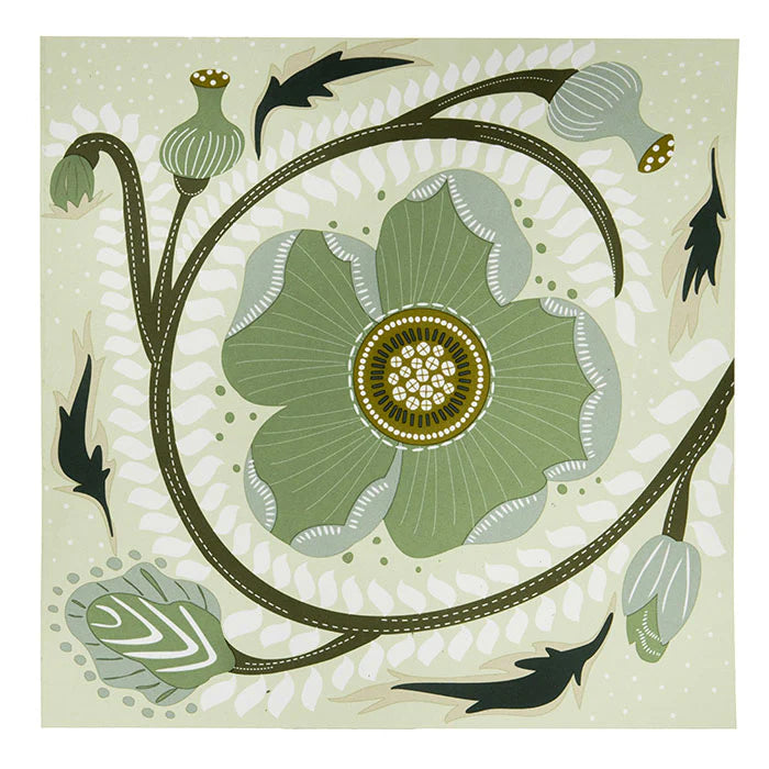 BUNGALOW Paper Napkin | 20x20cm | Poppy Sage | 50pcs