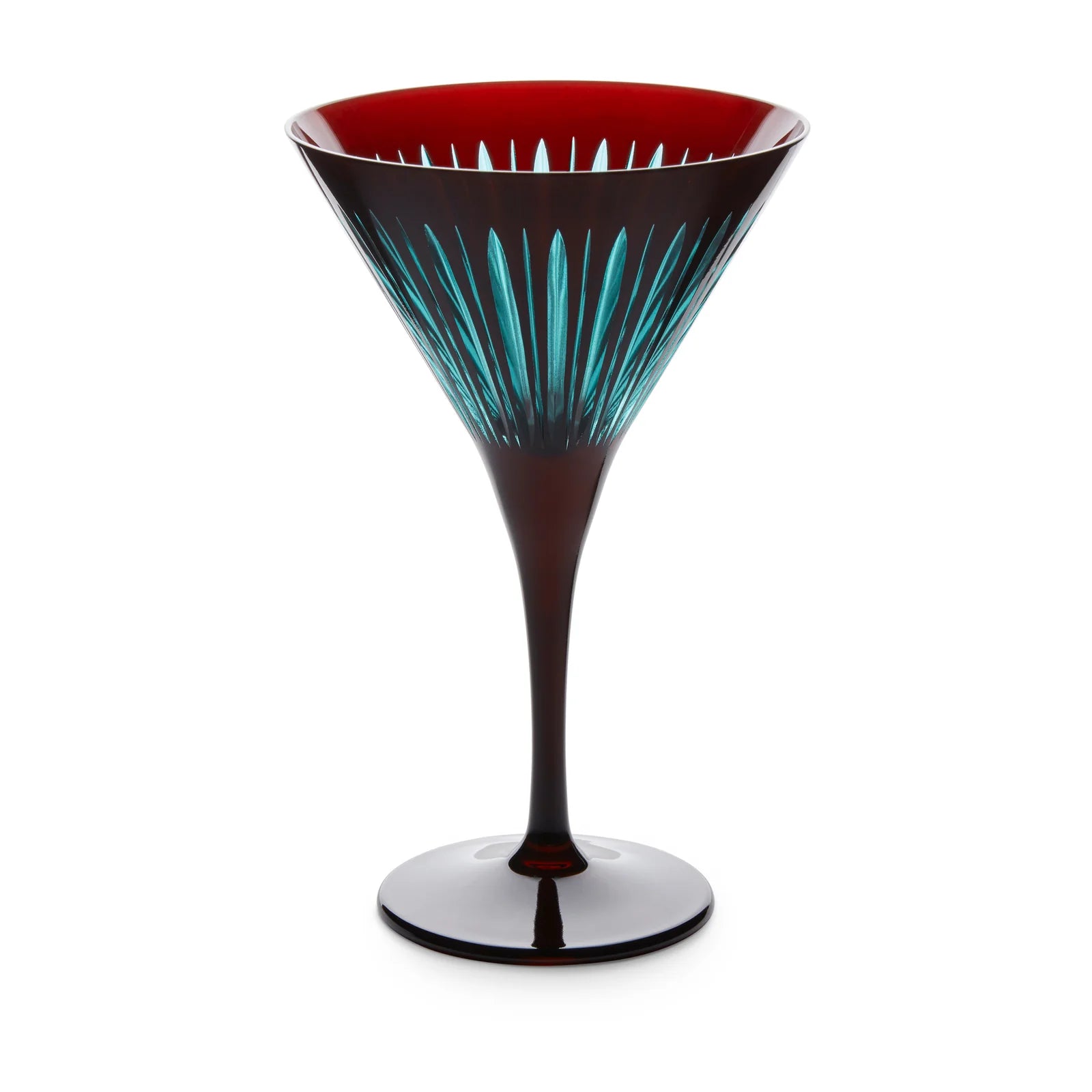 L'OBJET Prism Martini Glasses | Bordeaux | Set of 4
