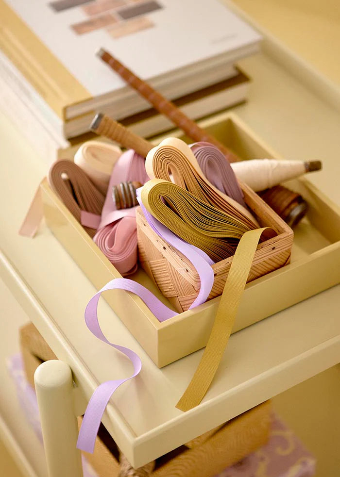 BUNGALOW Ribbon Grosgrain Colonial Rose 16mm | S/3pcs