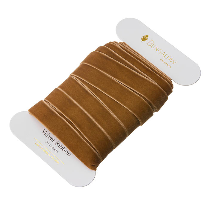 BUNGALOW Ribbon Velvet  | Caramel | 16mm