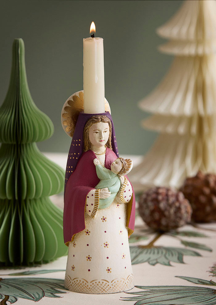 BUNGALOW Candle Holder Mary |H 20 cm | Ruby