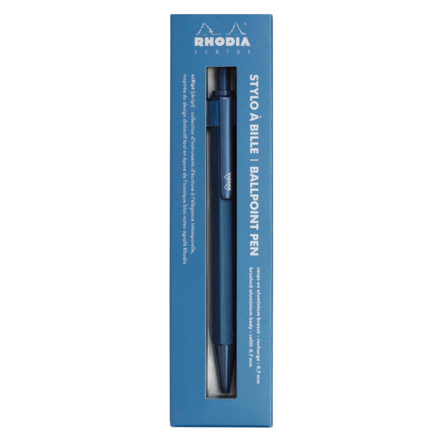 RHODIA Script Ballpoint Pen | Navy | 0.7mm