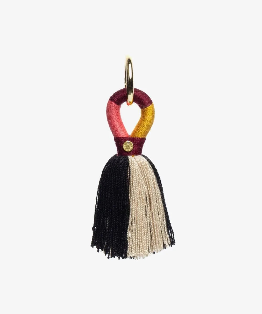 GUANABANA Keyring Pom Pom | Burgundy & Pink