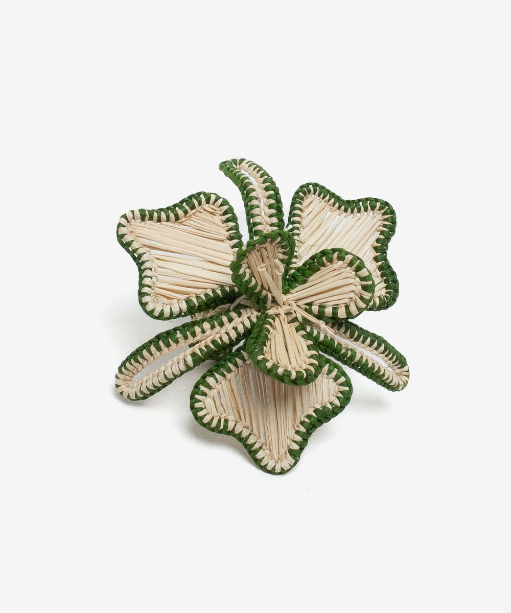 GUANABANA Napkin Ring | Orquidea | Beige & Green