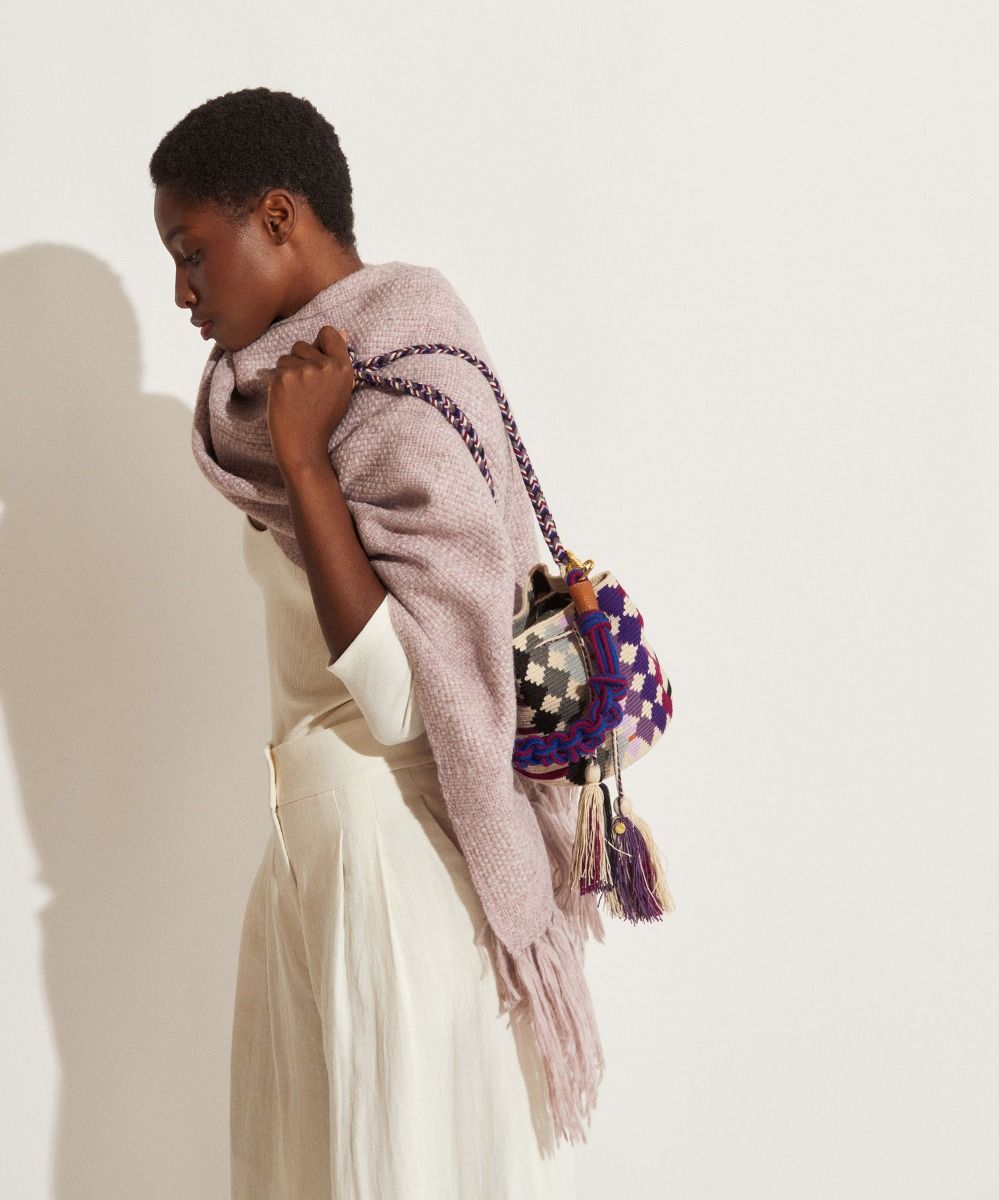 GUANABANA Crossbody Bag M | Octopus | Burgundy & Beige