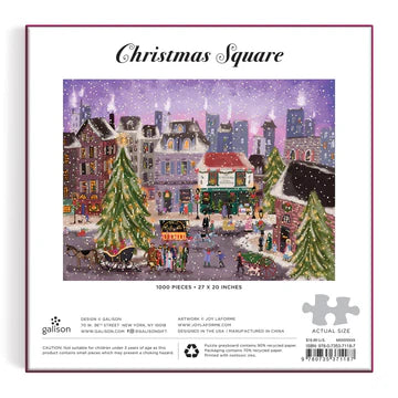 GALISON Puzzle | Christmas Square-Sparkling City | 1000 pcs