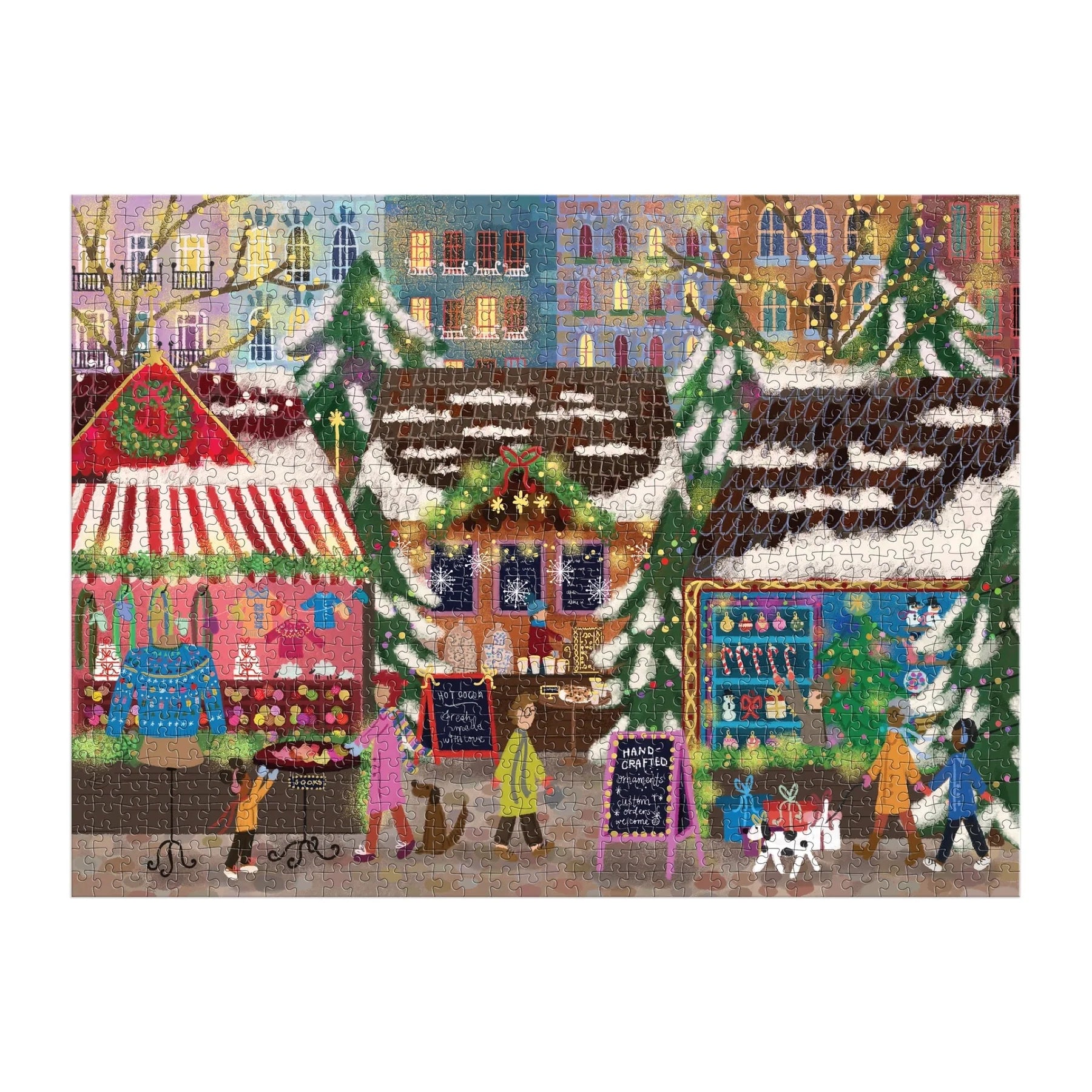 GALISON Joy Laforme Merry Market | 1000 Piece Foil Puzzle