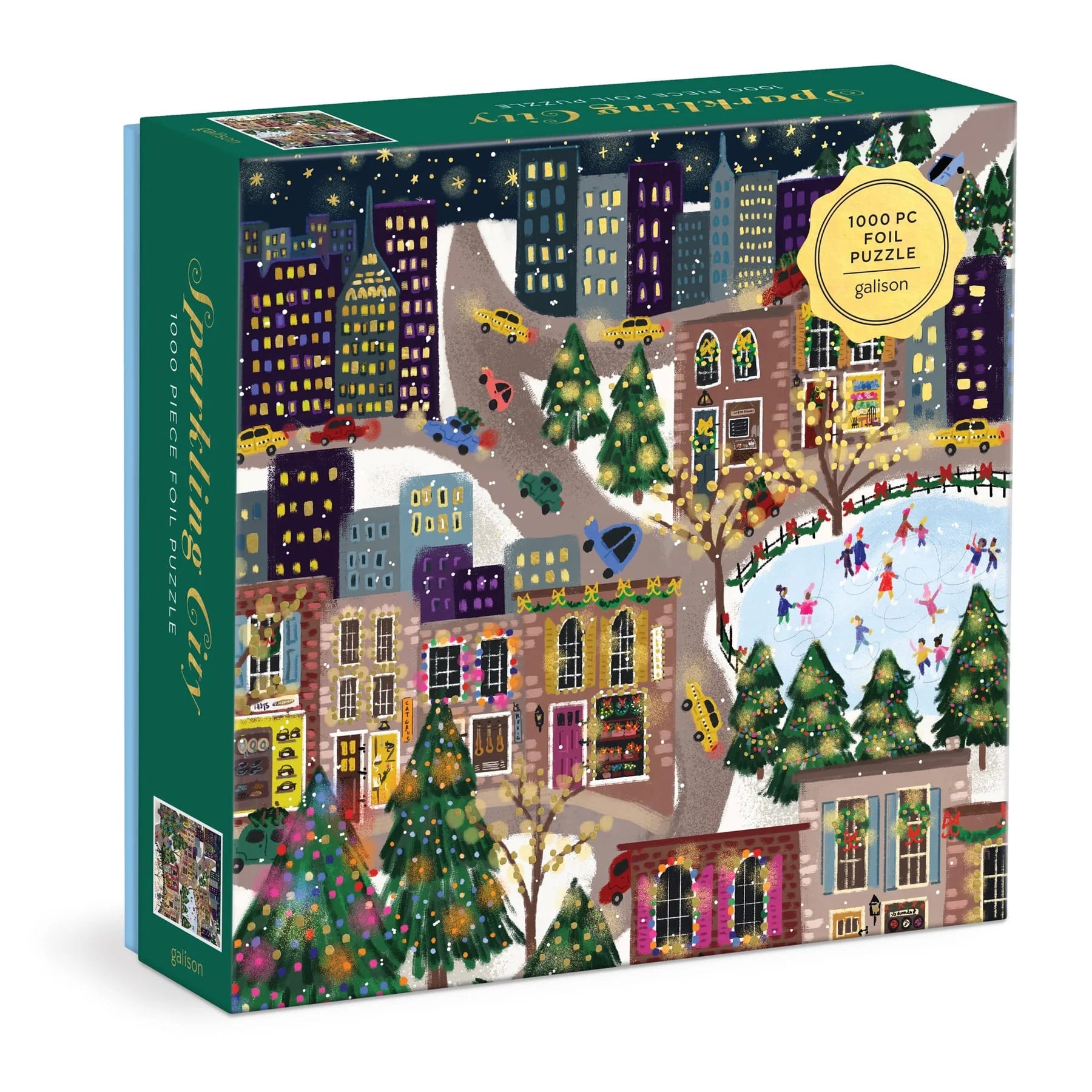 GALISON Sparkling City | 1000 PC Foil Puzzle