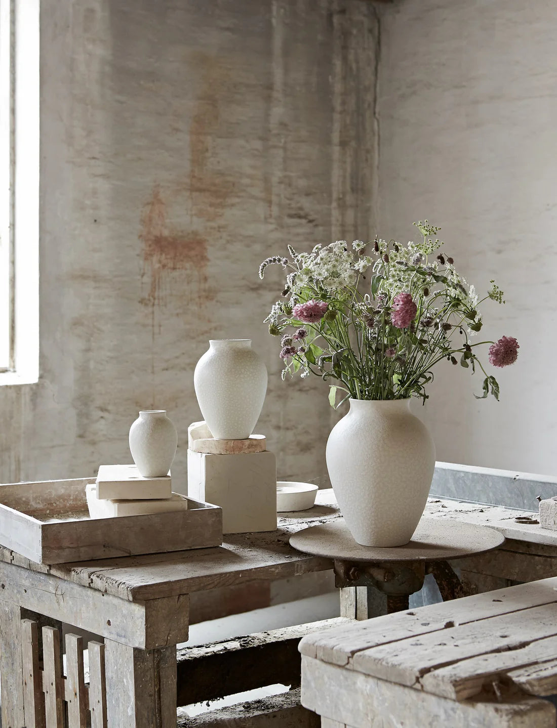 KNABSTRUP Vase H 20 cm | White