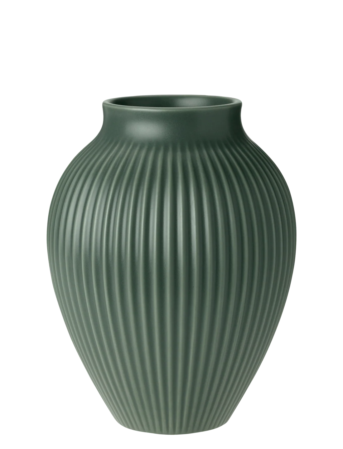 KNABSTRUP Ripple Vase | H 20 cm | Mat Celadon Green