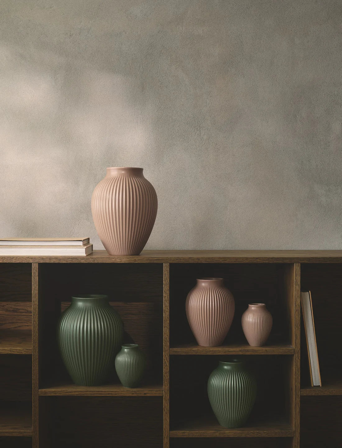 KNABSTRUP  Ripple Vase | H 27 cm | Dark Green