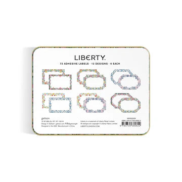 LIBERTY LONDON Tin of Labels