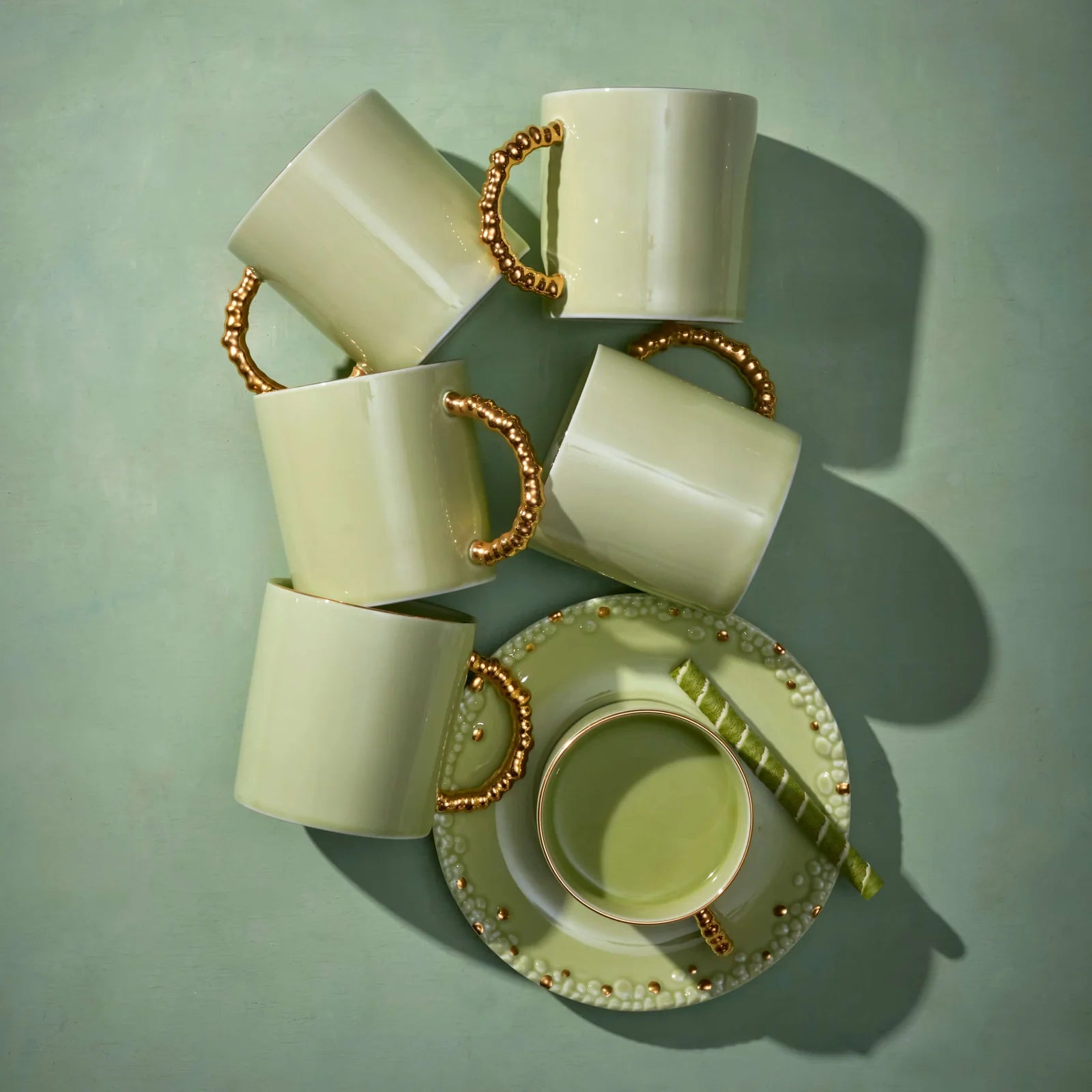 L'OBJET Haas Mojave Mug | Matcha & Gold