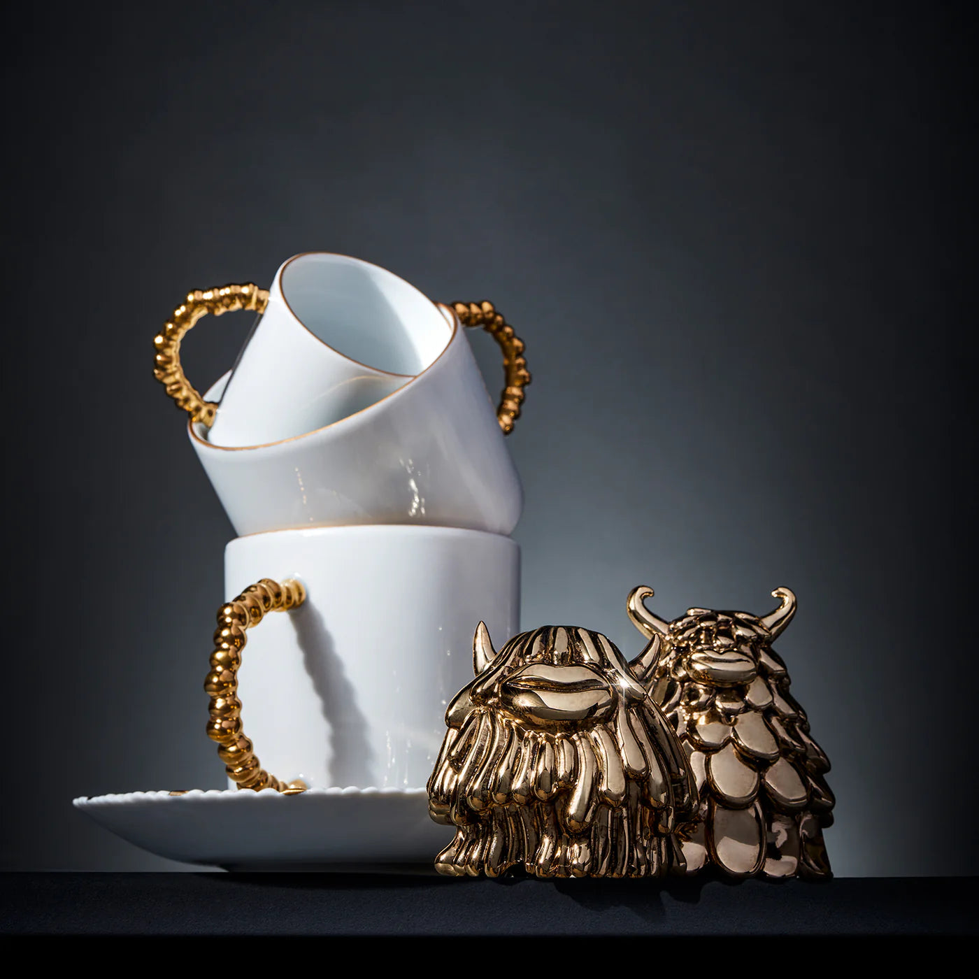 L' OBJET Haas Mojave Mug | White & Gold