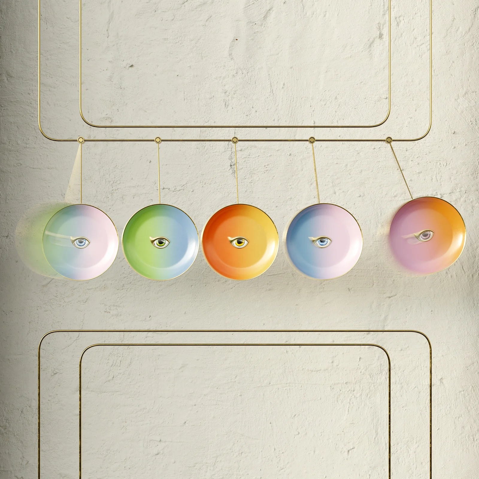 L'OBJET  Lito Plate | Orange & Yellow