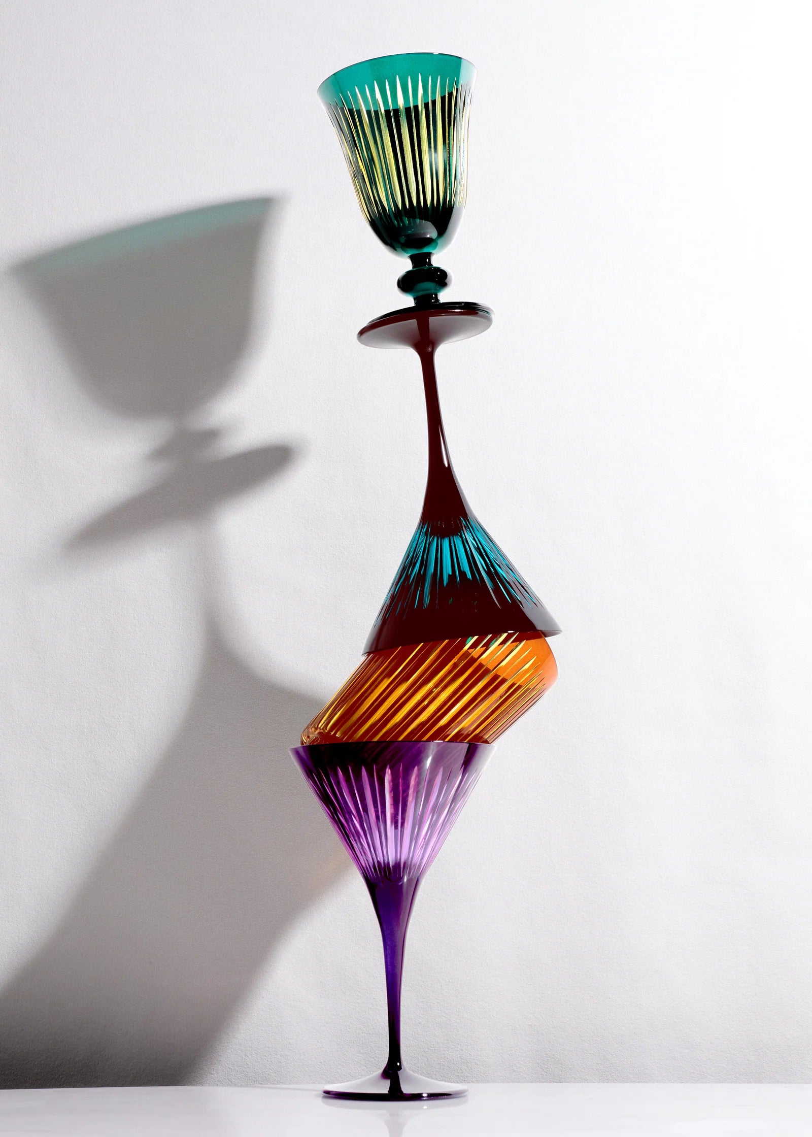 L'OBJET Prism Martini Glasses | Assorted Set of 4