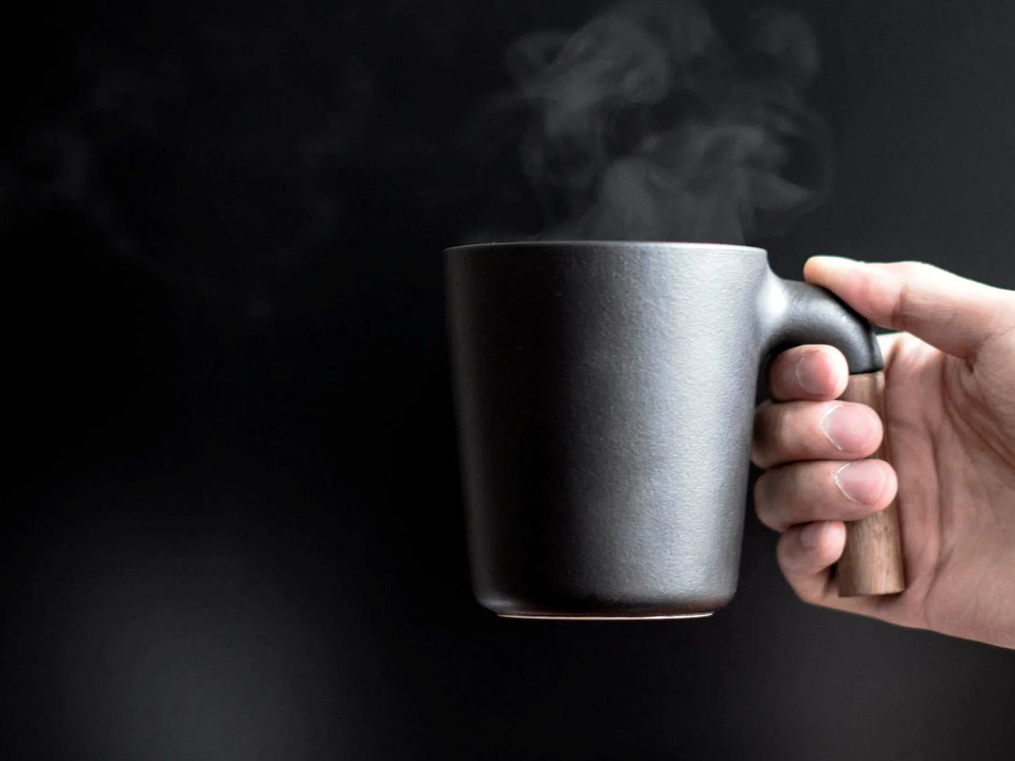 HMM Mugr | charcoal and walnut